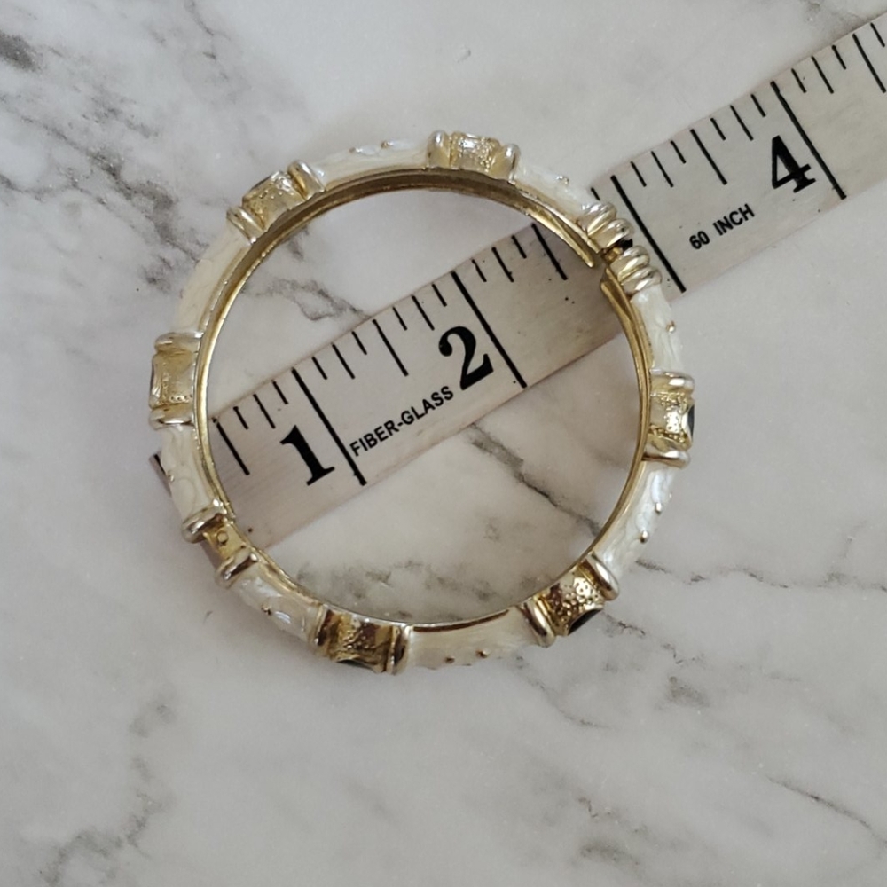 Statement Goldtone Bangle - image 5